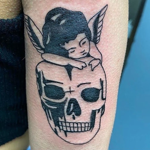 Explore tattoo word cover up ideas, creative tattoo ideas in Vancouver, available at Studio X Tattoos & Piercings