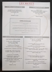 Restaurant - La Maison du Cassoulet à Castelnaudary menu