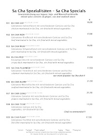 Thai-Restaurant Rainbow Garden à Böblingen carte