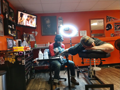 Explore back of the leg tattoo ideas, creative tattoo ideas in San Angelo, available at Inkland Tattoo Studio