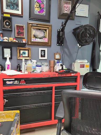 Explore calcifer tattoo ideas, creative tattoo ideas in Schaumburg, available at Atmosphere Tattoo Gallery - Schaumburg