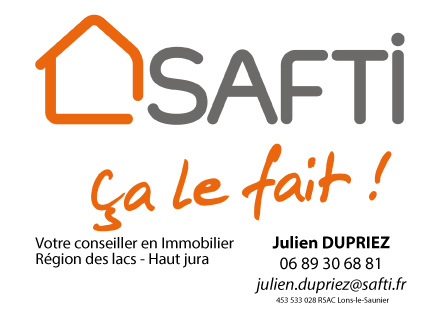 Julien Dupriez - SAFTI Immobilier Etival - Region Grands lacs à Étival (Jura 39)