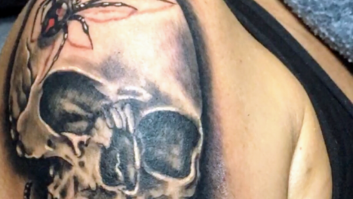 Explore corpse bride tattoo ideas, creative tattoo ideas in Warner Robins, available at Untold Pain Tattoo Studio