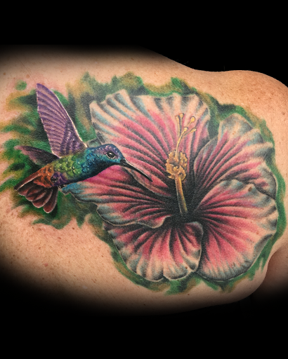 Explore memorial sleeve tattoo ideas, creative tattoo ideas in Buford, available at Norsk Studios Tattoos & Piercings