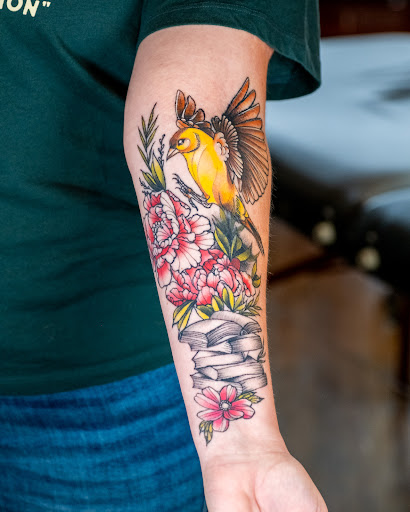 Explore black and white tattoo ideas for men, creative tattoo ideas in Vancouver, available at Hopeless Tattoo & Piercing