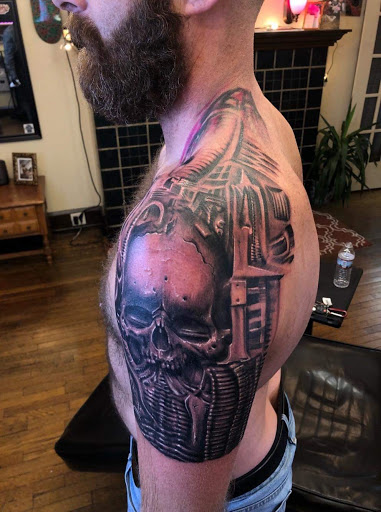 Explore forbidden love tattoo ideas, creative tattoo ideas in Canton, available at The Inkeepers Tattoo Parlor