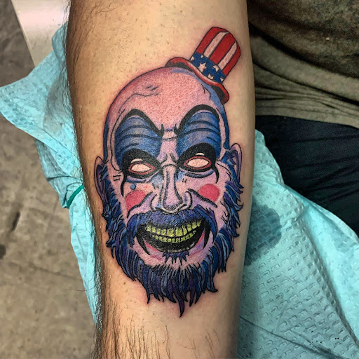 Explore tattoo ideas on the thigh, creative tattoo ideas in Hudson Falls, available at ALTERED ADDICTION TATTOOS