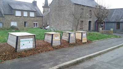 Aire de compostage collectif rue de la bosette Roz sur Couesno à Roz-sur-Couesnon