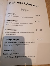 Sicking's Wirtshaus à Südlohn carte