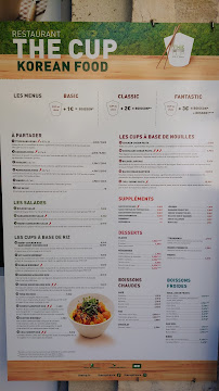 The Cup Rice & Noodles à Montpellier menu