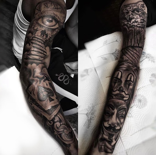 Explore trash tattoo ideas, creative tattoo ideas in Lavonia, available at 1890 Tattoo Co.