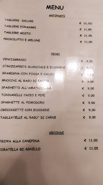 Osteria Dell'Arco Vecchio à Osimo menu