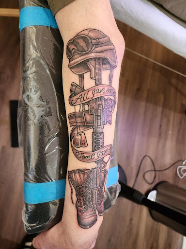 Explore cartoon character tattoo ideas, creative tattoo ideas in Richmond, available at Loose Screw Tattoo