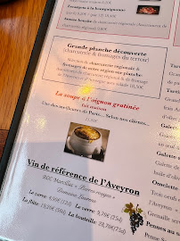 Restaurant Bistrot des Vosges à Paris (le menu)