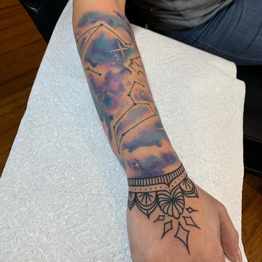 Explore garden tattoo ideas, creative tattoo ideas in Greensboro, available at Opalus Tattoo