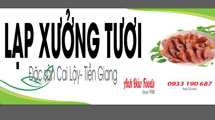 Lạp xưởng Tươi Ngon Sạch Đặc sản Cai Lậy- Anh Đào Foods