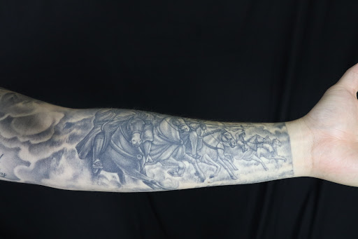 Explore philadelphia tattoo ideas, creative tattoo ideas in Des Moines, available at Skin Kitchen Tattoo