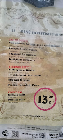 Trattoria Alle Lance à Venice menu