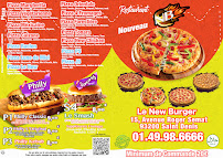 Restaurant Le New Burger NB à Saint-Denis (le menu)