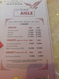 Restaurant de type buffet Le Grand Aigle - Restaurant Asiatique à Lanester - menu / carte