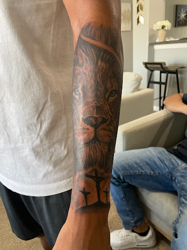 Explore trap house tattoo ideas, creative tattoo ideas in Forney, available at Royal Circle Tattoo studio