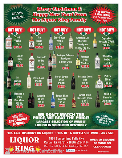 Liquor Store «Liquor King», reviews and photos, 1601 Cumberland Falls Hwy, Corbin, KY 40701, USA