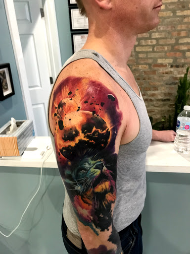 Explore logger tattoo ideas, creative tattoo ideas in Chicago, available at Master Craft Tattoo Co.