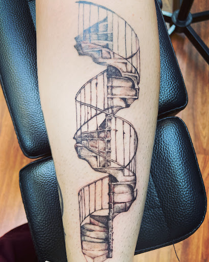 Explore shin tattoo ideas, creative tattoo ideas in Titusville, available at Titusville Tattoo Shop & Piercing Studio