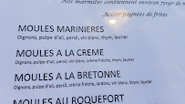 La Croisière à Concarneau menu