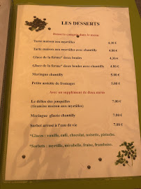 Restaurant français Auberge des Jonquilles à La Bresse - menu / carte