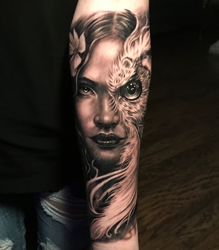 Explore ideas for chest tattoos men, creative tattoo ideas in Dallas, available at Sinners Tattoo Studio and Supply