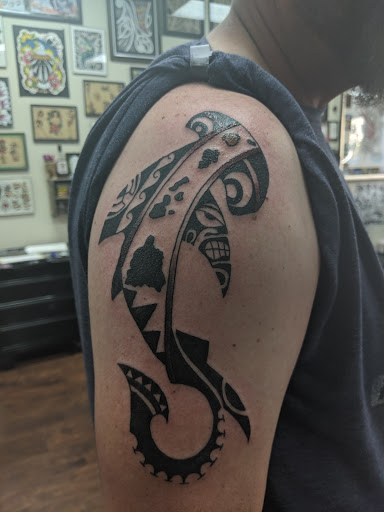 Explore paintbrush tattoo ideas, creative tattoo ideas in Kihei, available at Paradise Tattoo