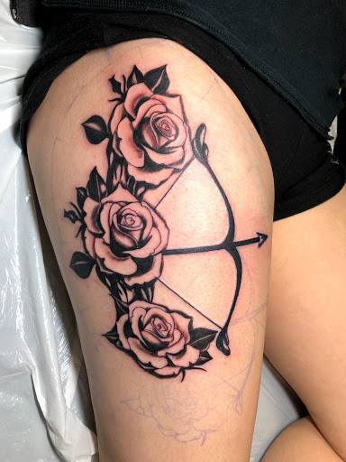 Explore butterfly and flower tattoo ideas, creative tattoo ideas in Wappingers Falls, available at Leo Tats Tattoo