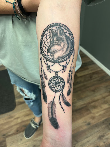 Explore cat tattoo idea, creative tattoo ideas in Seymour, available at 3 Sevens Tattoo