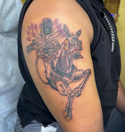 Explore quarter sleeve tattoo ideas, creative tattoo ideas in Marietta, available at The Queen Bee Tattoo and Piercing Parlour