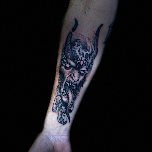 Explore rising phoenix tattoo ideas, creative tattoo ideas in Kenosha, available at Kenosha Tattoo Company