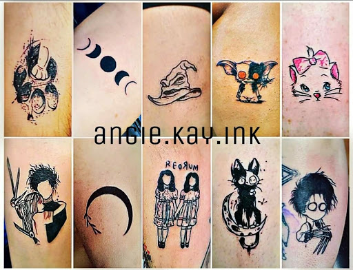 Explore evil eye tattoo ideas, creative tattoo ideas in Casper, available at Luna & Lotus Amethyst Ink Angie Kay