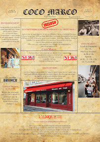 Restaurant Hôtel-Restaurant-Salon de thé Coco Marco à Nyons (le menu)