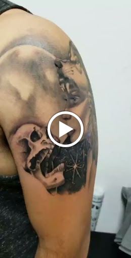 Explore religious tattoo sleeve ideas, creative tattoo ideas in Kissimmee, available at Precision Ink Tattoo Company