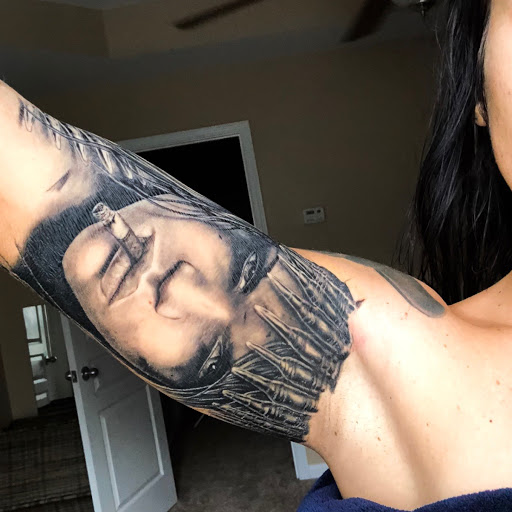 Explore leaf tattoo ideas, creative tattoo ideas in Atlanta, available at Empyrean Tattoo Studio