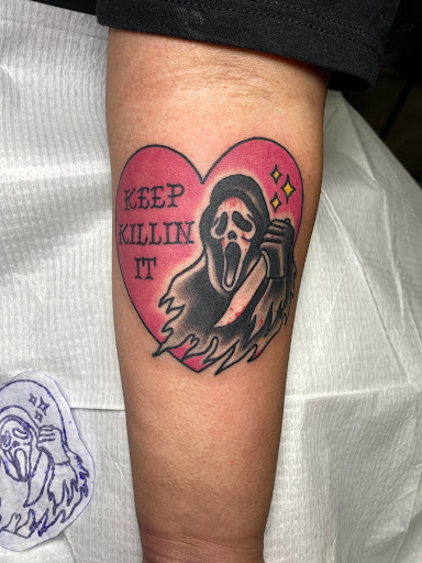 Explore viking ship tattoo ideas, creative tattoo ideas in Modesto, available at Dying Art Tattoo