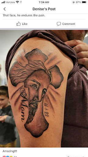 Explore pin up girl tattoo ideas, creative tattoo ideas in Kingston, available at Innovative Ink Tattoo & SMP