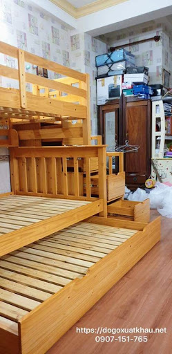 Giường tầng gỗ cho bé - Đồ Gỗ Xuất Khẩu