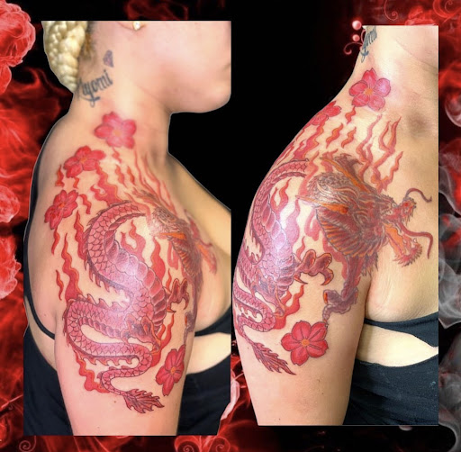 Explore tattoo for men idea, creative tattoo ideas in Newark, available at Bad Intentionz Tattoo & Piercings Studio