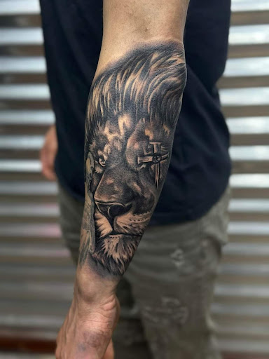 Explore tattoo cover up ideas male, creative tattoo ideas in Denver, available at Gallery of the Flesh Tattoo Shop