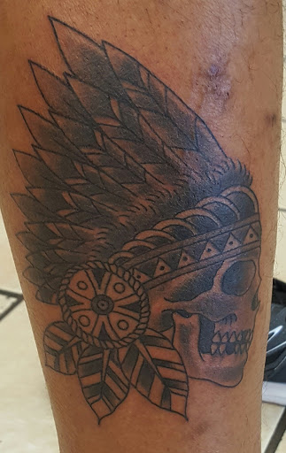 Explore half leg sleeve tattoo ideas for men, creative tattoo ideas in Modesto, available at Inkwell Tattoo