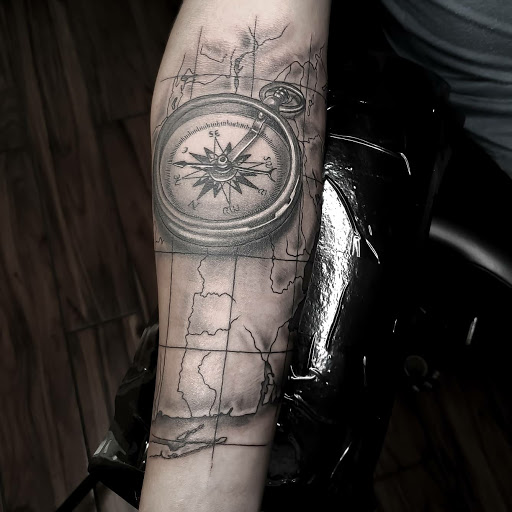 Explore mexican sleeve tattoo ideas, creative tattoo ideas in Calhoun, available at A Sailors Grave Tattoo Parlor