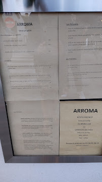 Carte du ARROMA Resto-Bistrot à Vendays-Montalivet