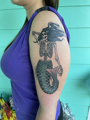 Explore womens sleeve tattoo ideas, creative tattoo ideas in Bossier City, available at Hand Forged Tattoo - Bossier City