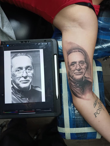 Explore mamma mia tattoo ideas, creative tattoo ideas in Springfield, available at Red Tip Tattoos